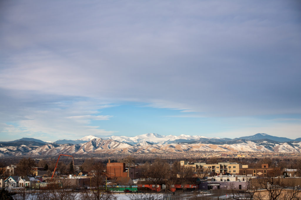 Mount Evans sunrise - January 15, 2011