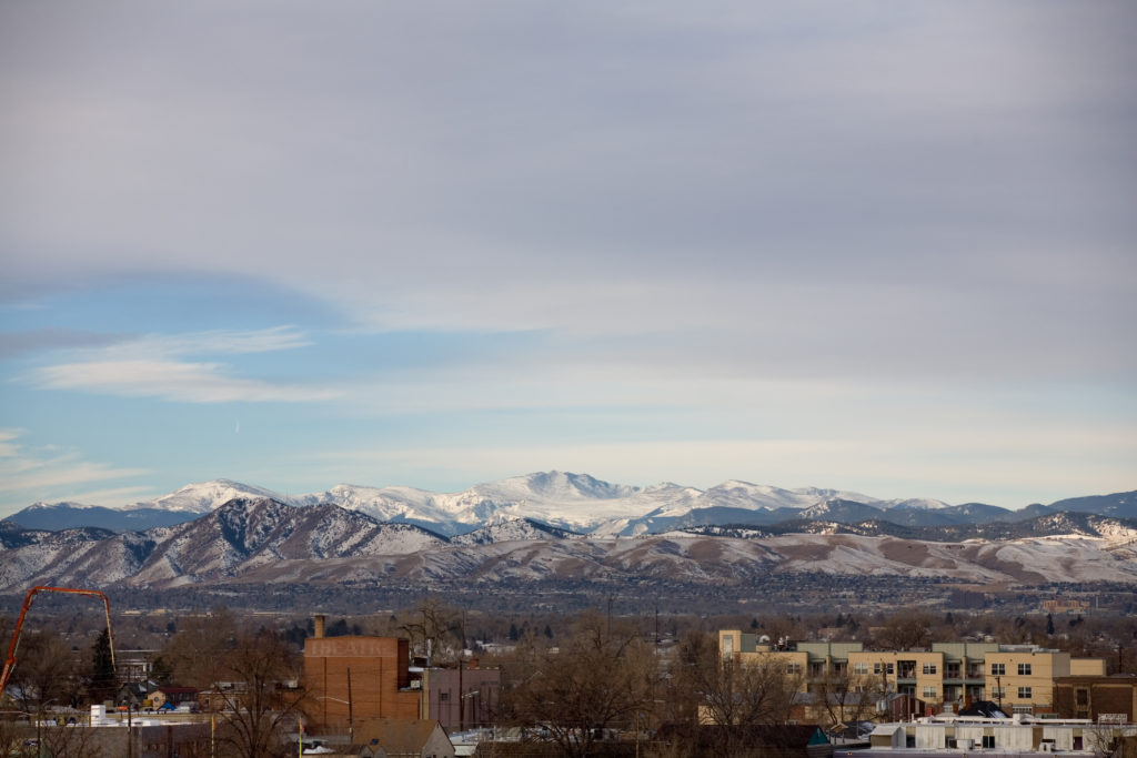 Mount Evans sunrise - January 15, 2011