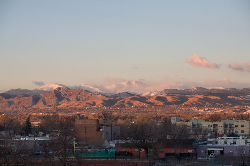 Mount Evans sunrise - January 18, 2011