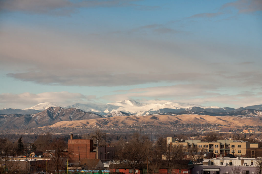 Mount Evans sunrise - January 26, 2011