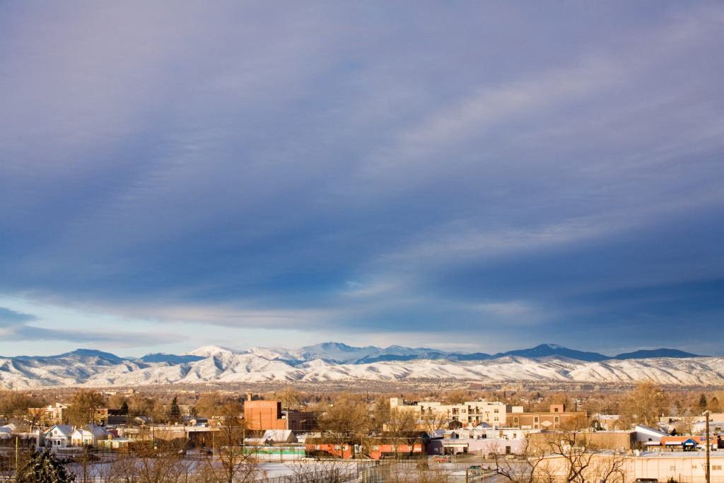 Mount Evans sunsrise - February 3, 2011