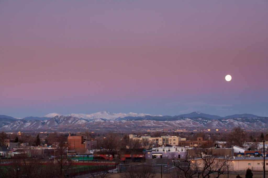 Mount Evans sunrise - February 19, 2011