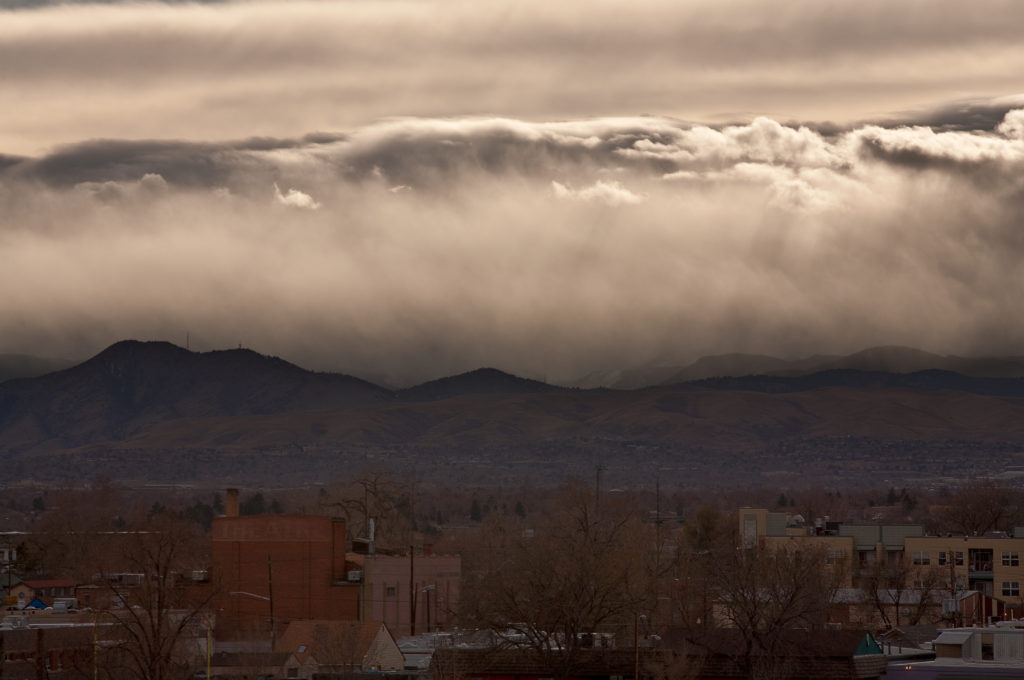 Mount Evans sunrise - March 30, 2011