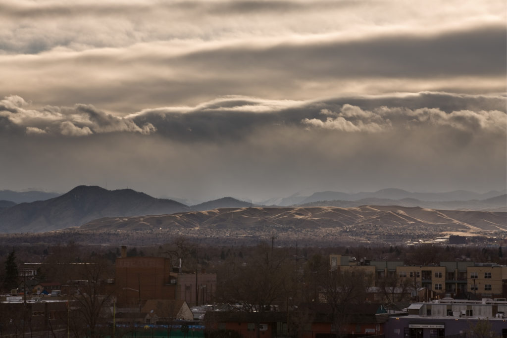 Mount Evans sunrise - March 30, 2011