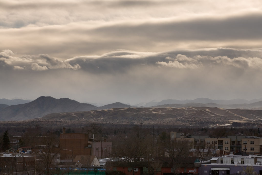 Mount Evans sunrise - March 30, 2011