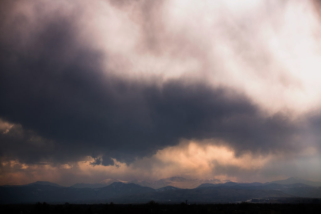 Mount Evans storm