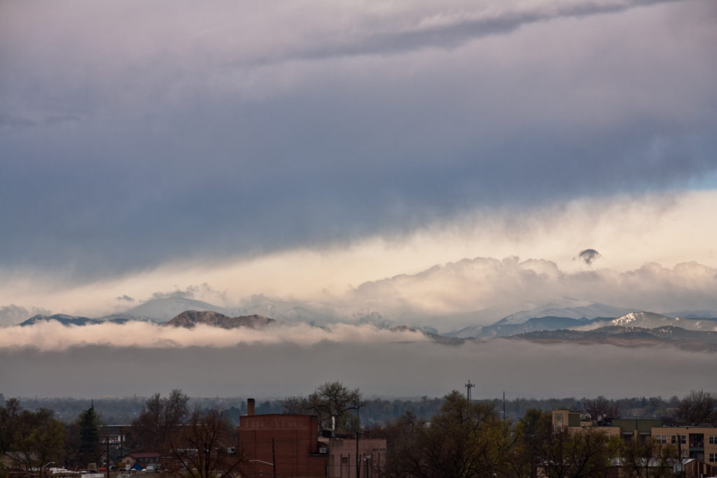 Mount Evans sunrise - April 21, 2011