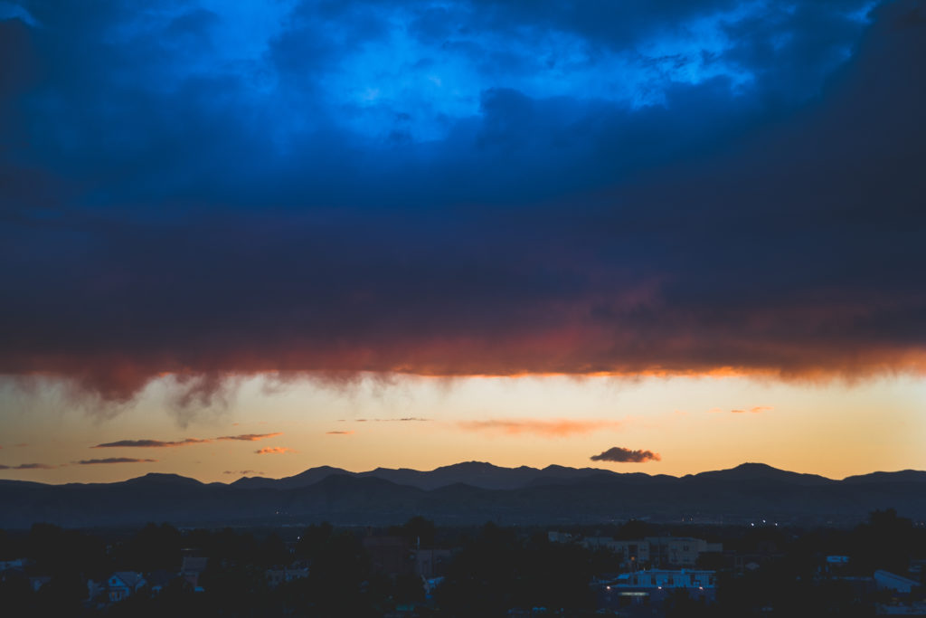 Mount Evans sunset - July 3, 2010