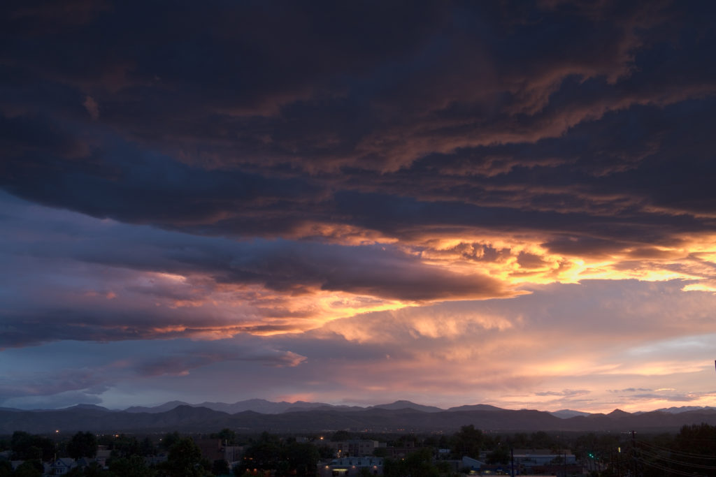 Mount Evans sunset - July 11, 2020