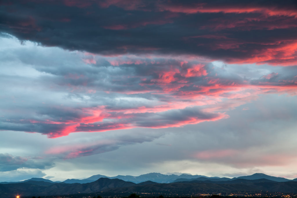 Mount Evans sunset - July 11, 2010