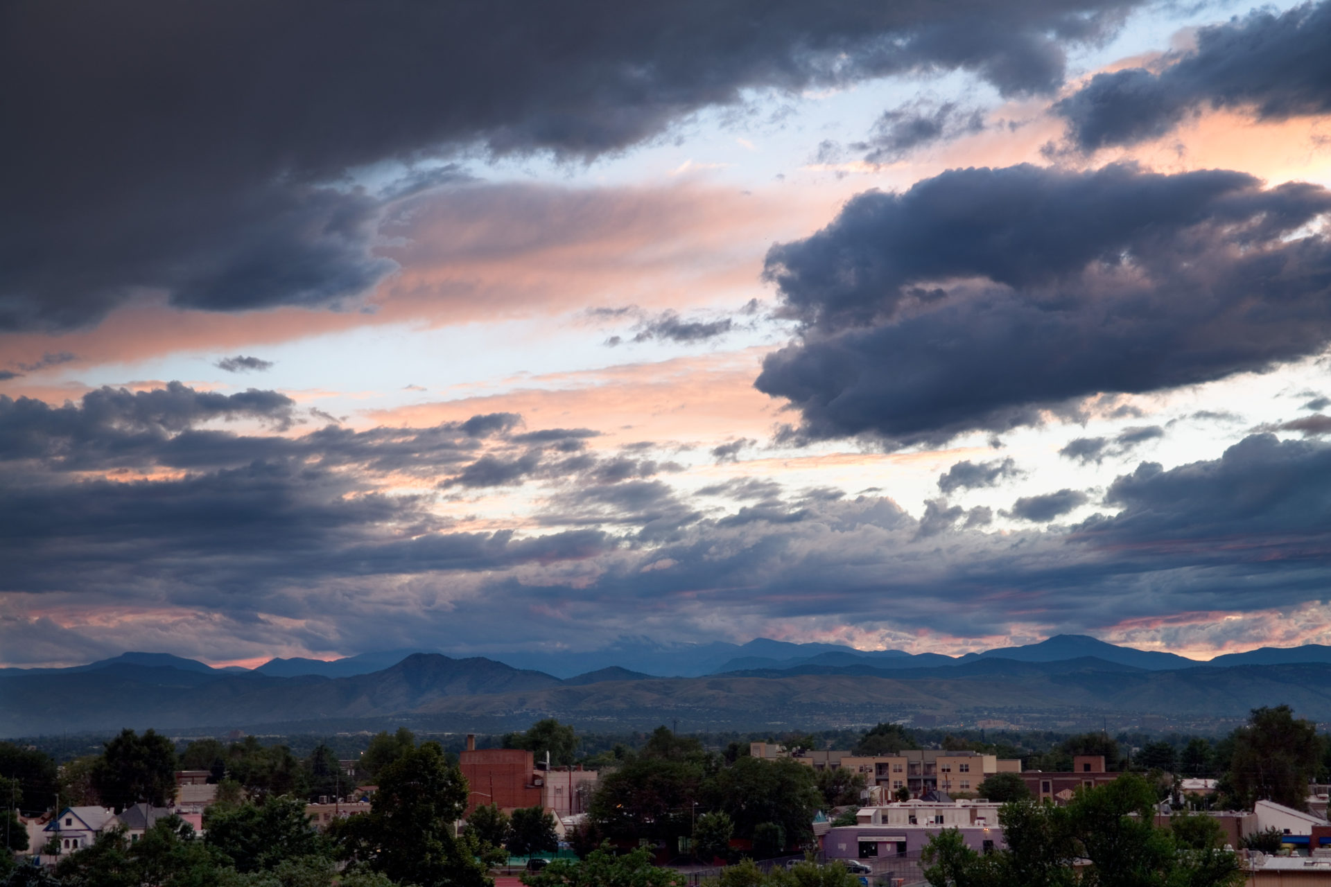 Mount Evans sunset - August 8, 2010