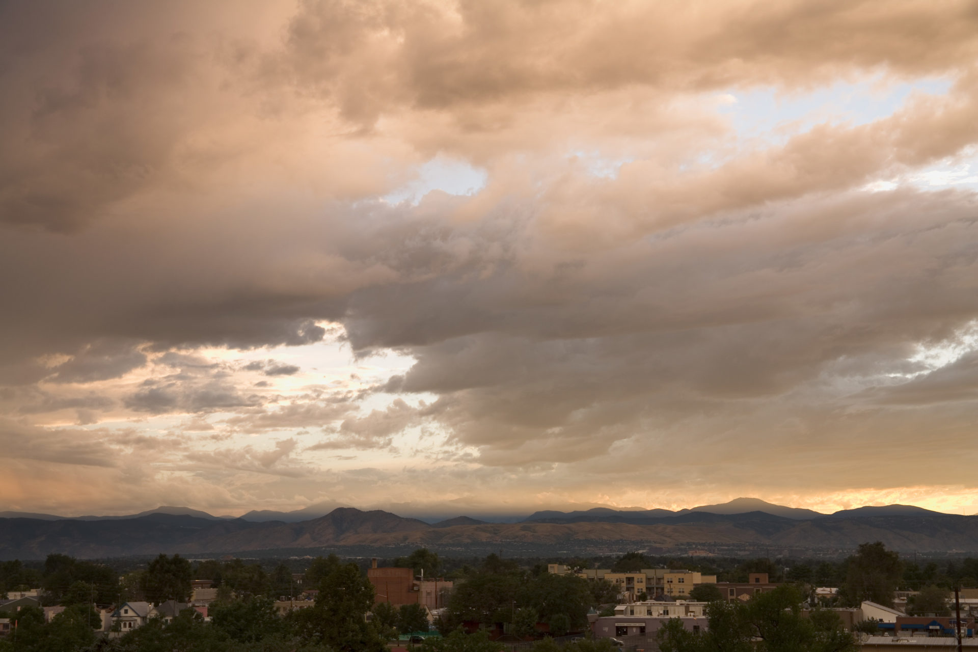 Mount Evans sunset - August 8, 2010