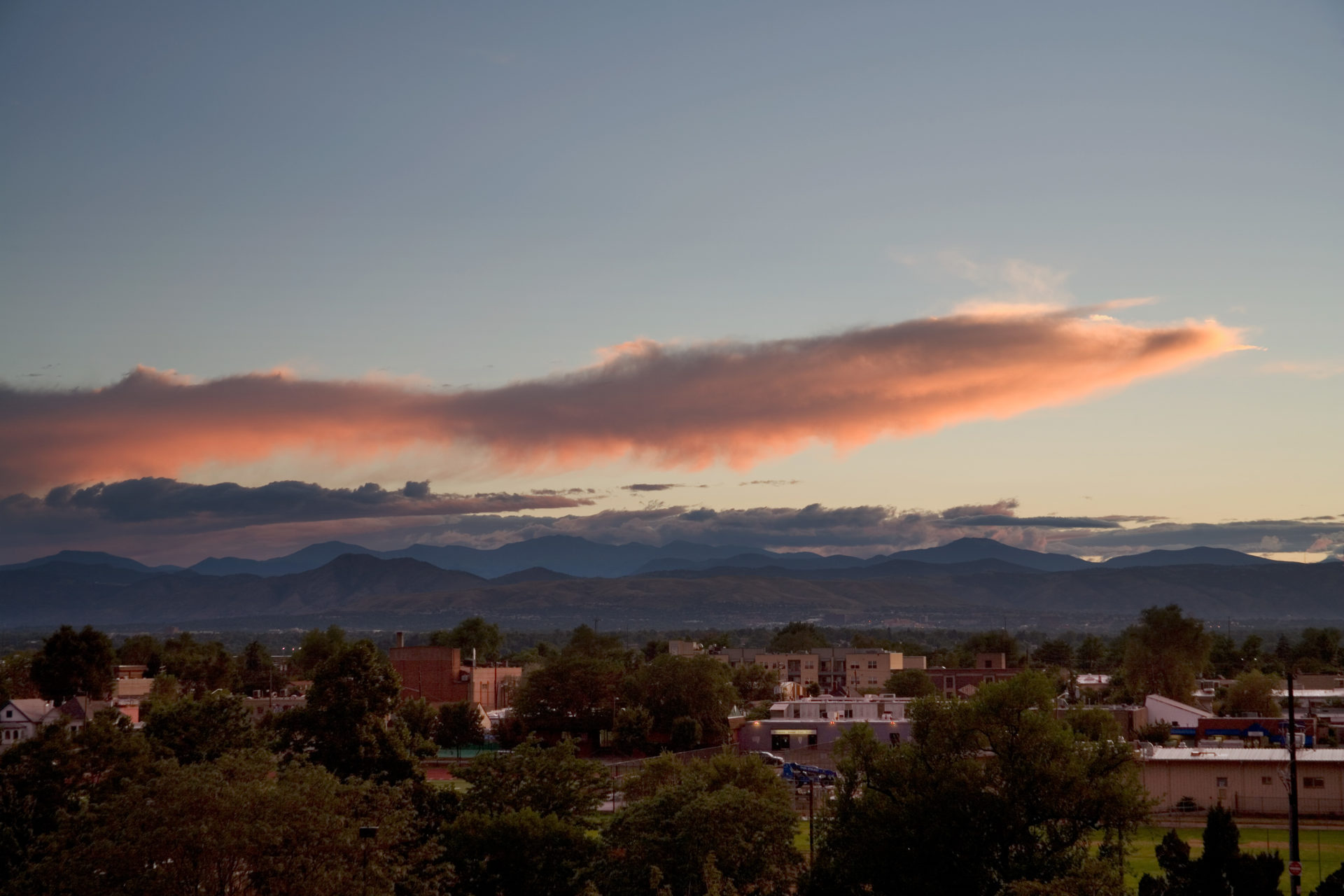 Mount Evans sunset - August 9, 2010