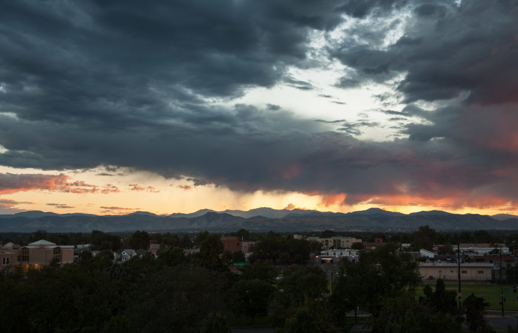 Mount Evans sunset - August 10, 2010