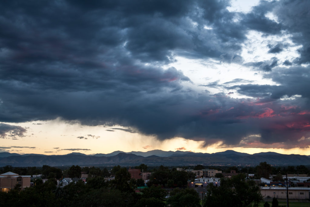 Mount Evans sunset - August 10, 2010