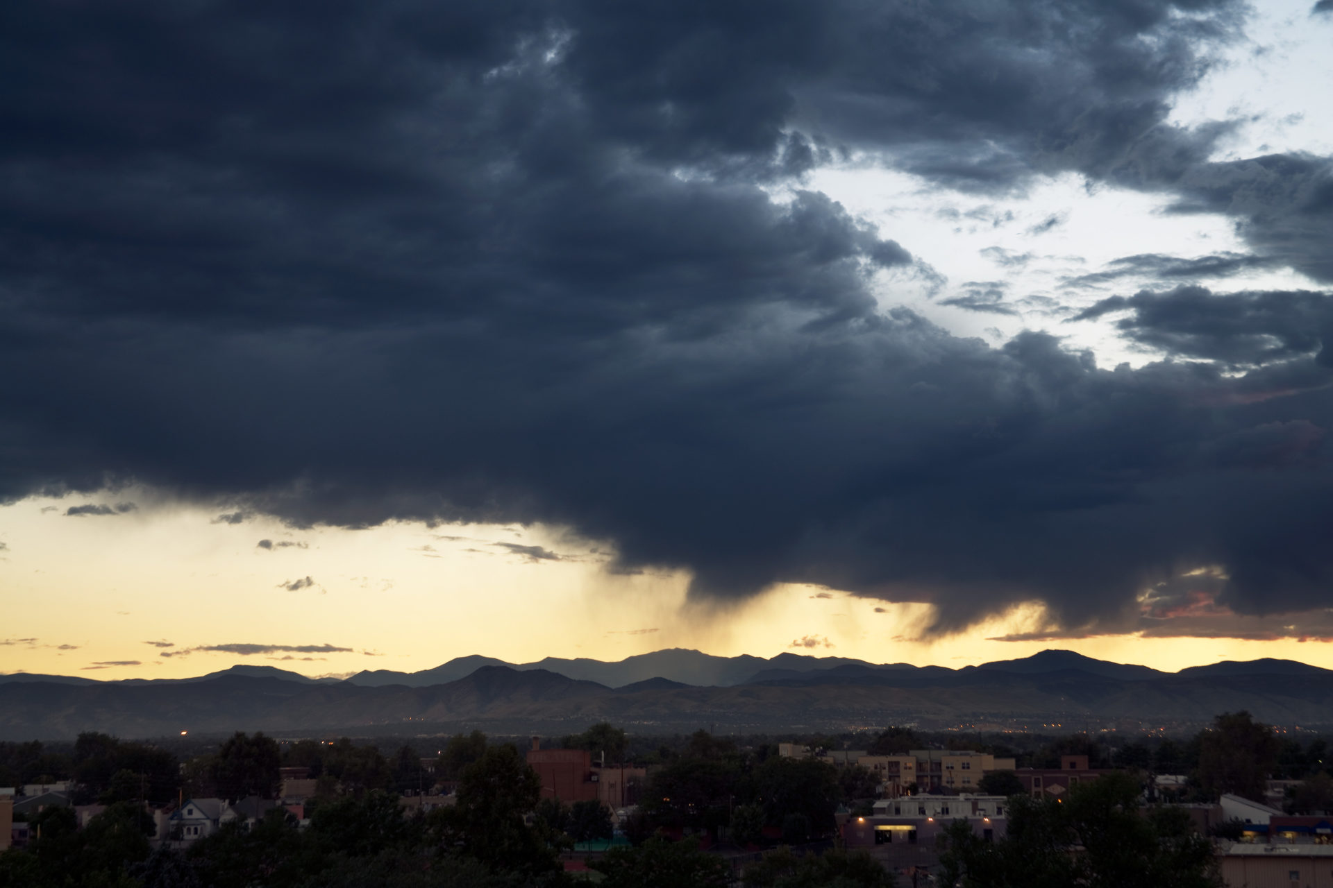 Mount Evans sunset - August 10, 2010