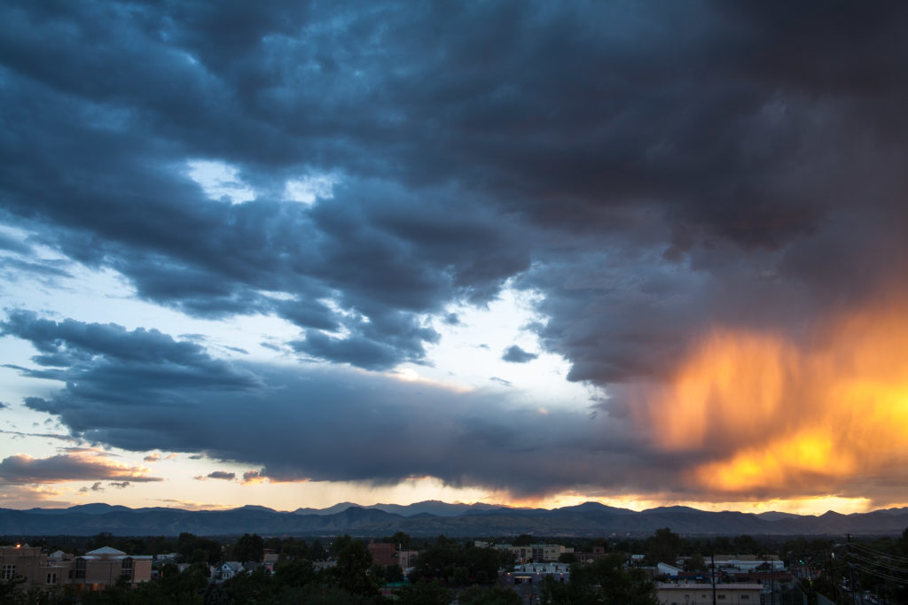 Mount Evans sunset - August 10, 2010