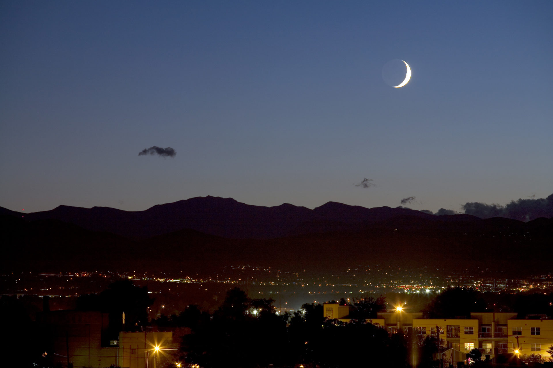 Mount Evans moonrise - August 12, 2010