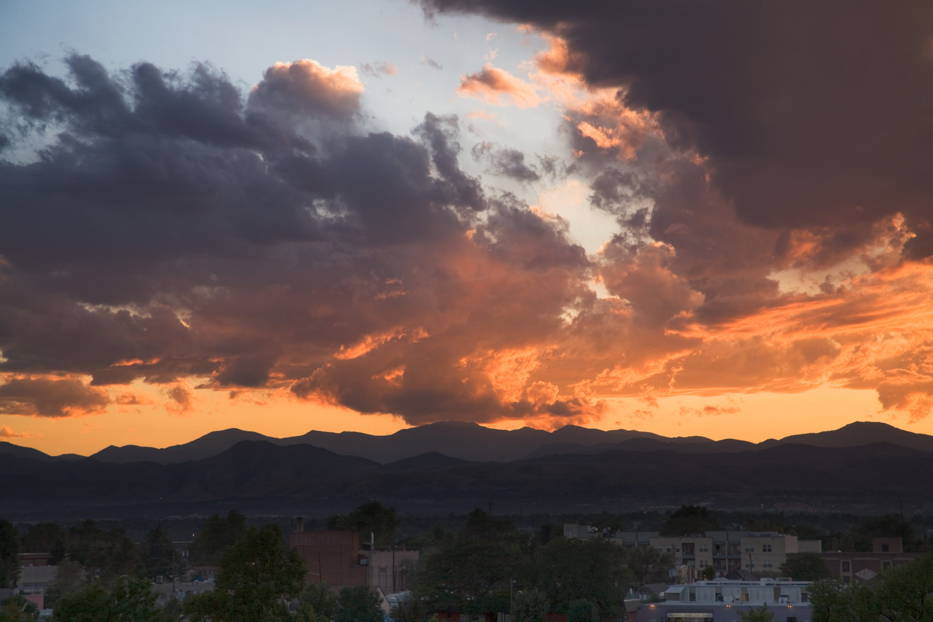 Mount Evans sunset - August 31, 2010