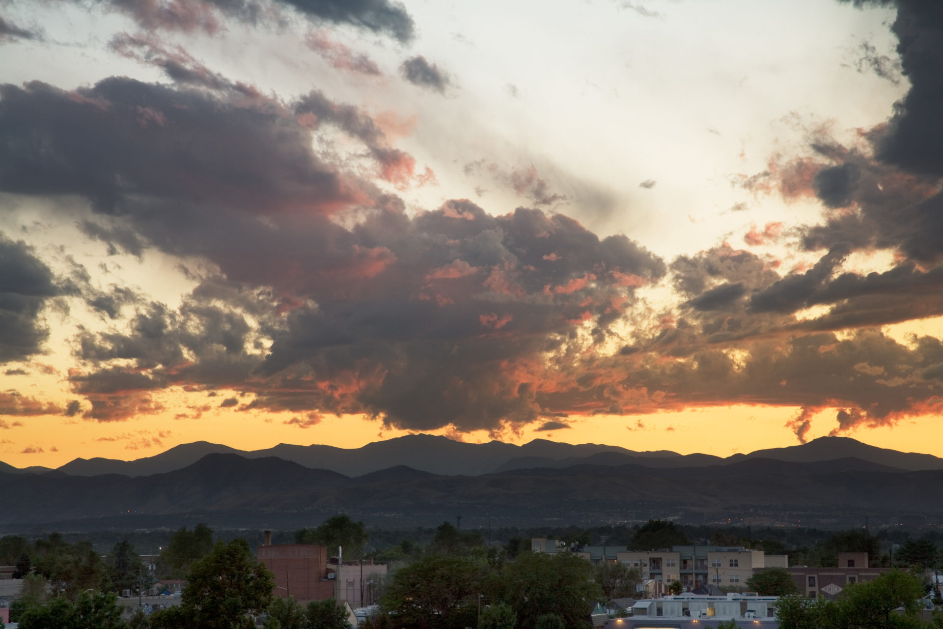 Mount Evans sunset - August 31, 2010