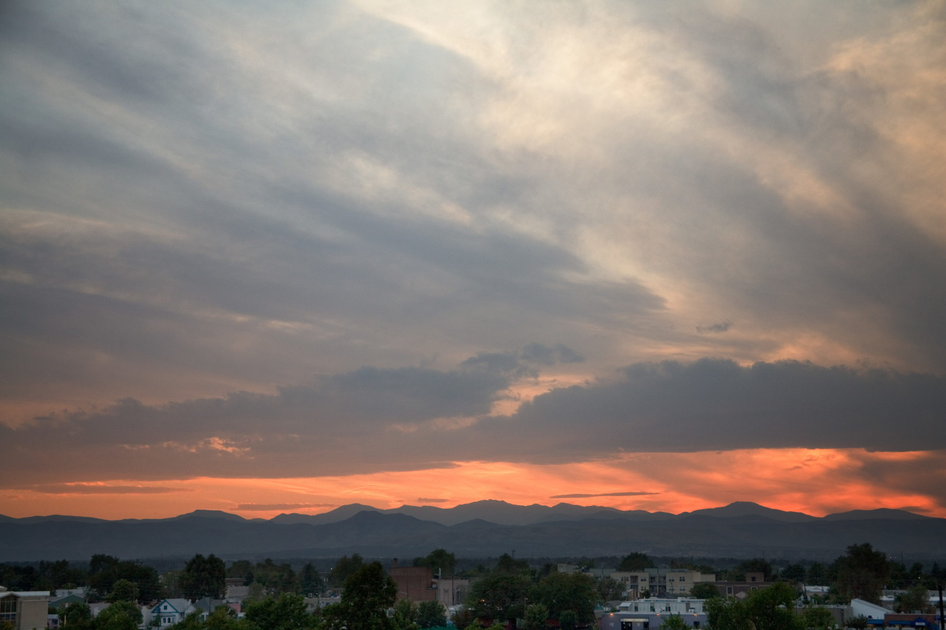 Mount Evans sunset - September 15, 2010