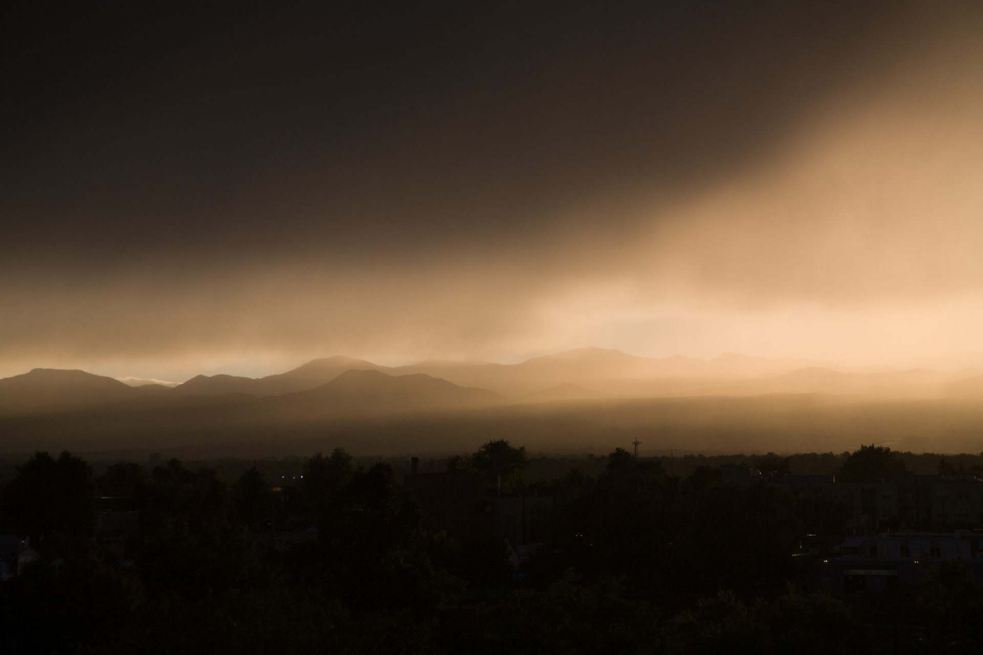 Mount Evans sunset - September 20, 2010