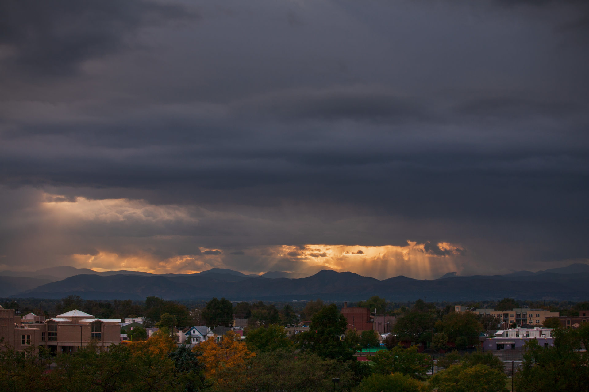 Mount Evans sunset - October 10, 2010