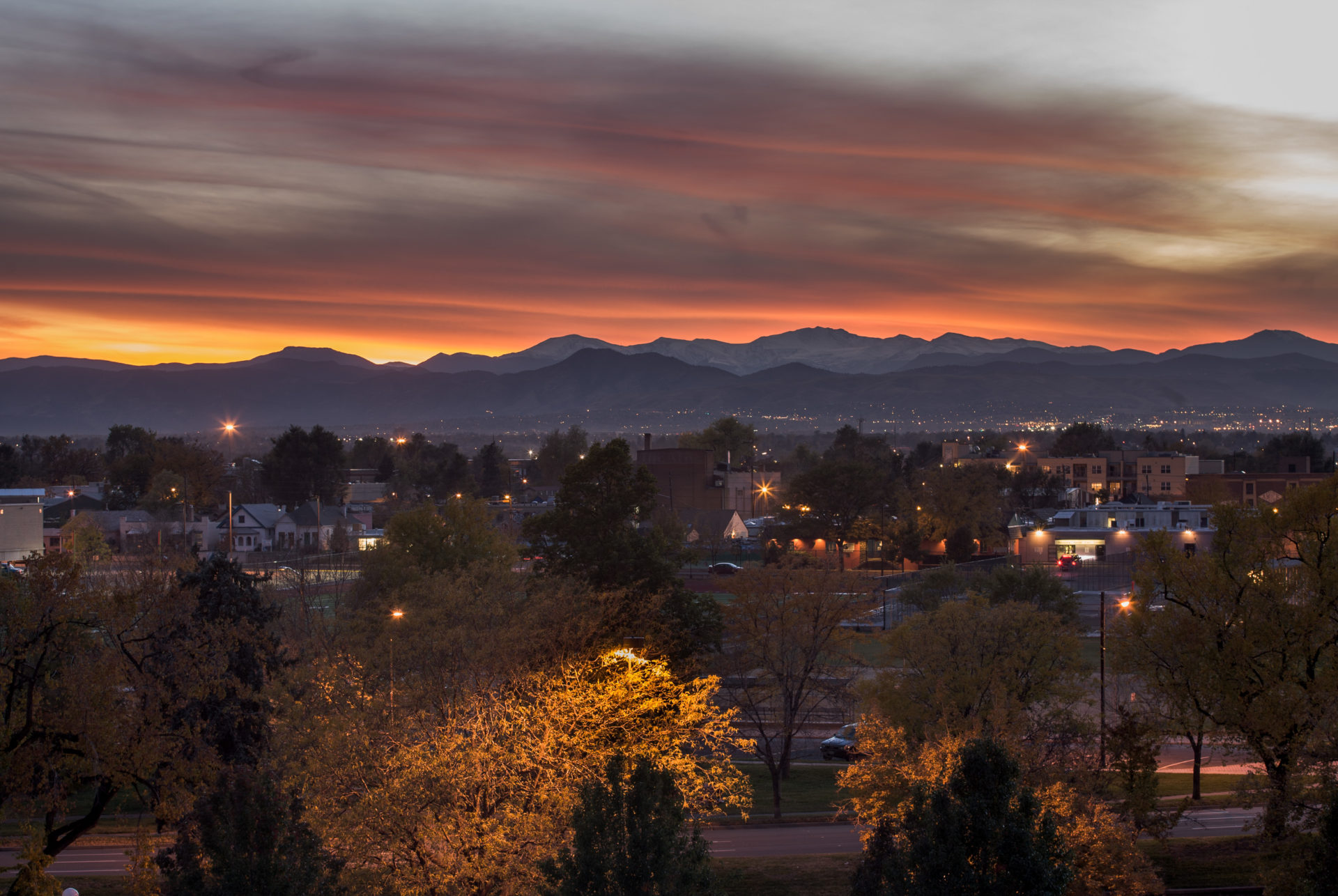 Mount Evans sunset - October 28, 2010