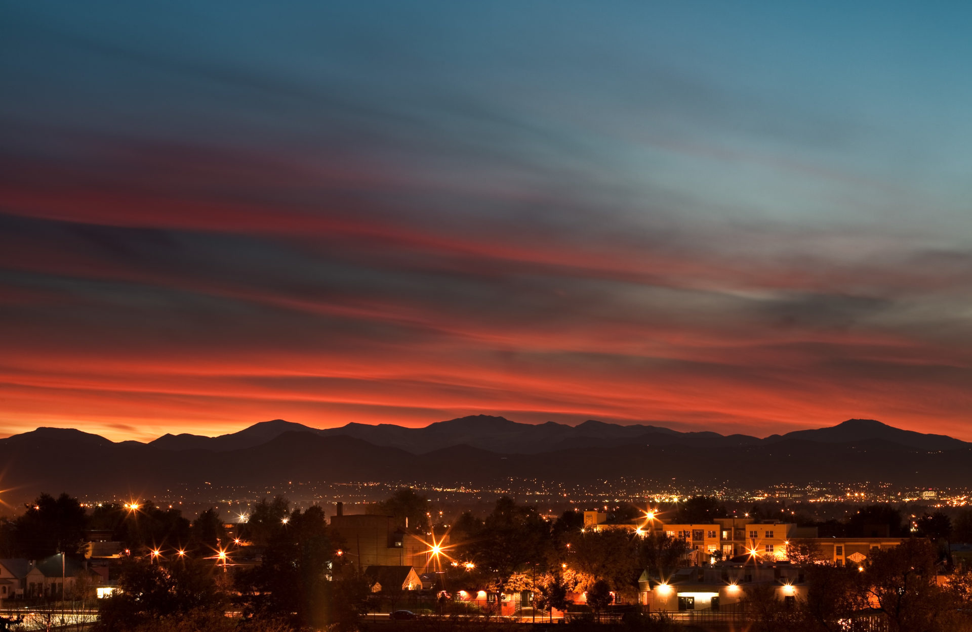 Mount Evans sunset - October 28, 2010