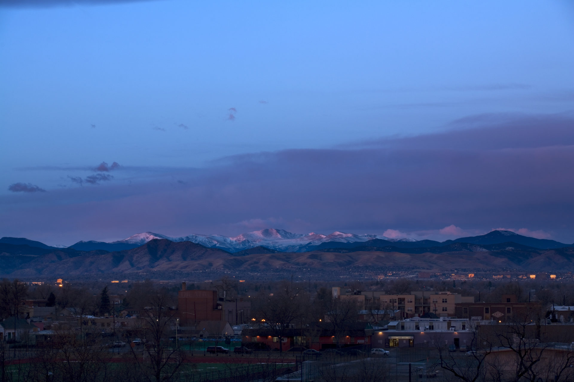 Mount Evans sunrise - December 1, 2010