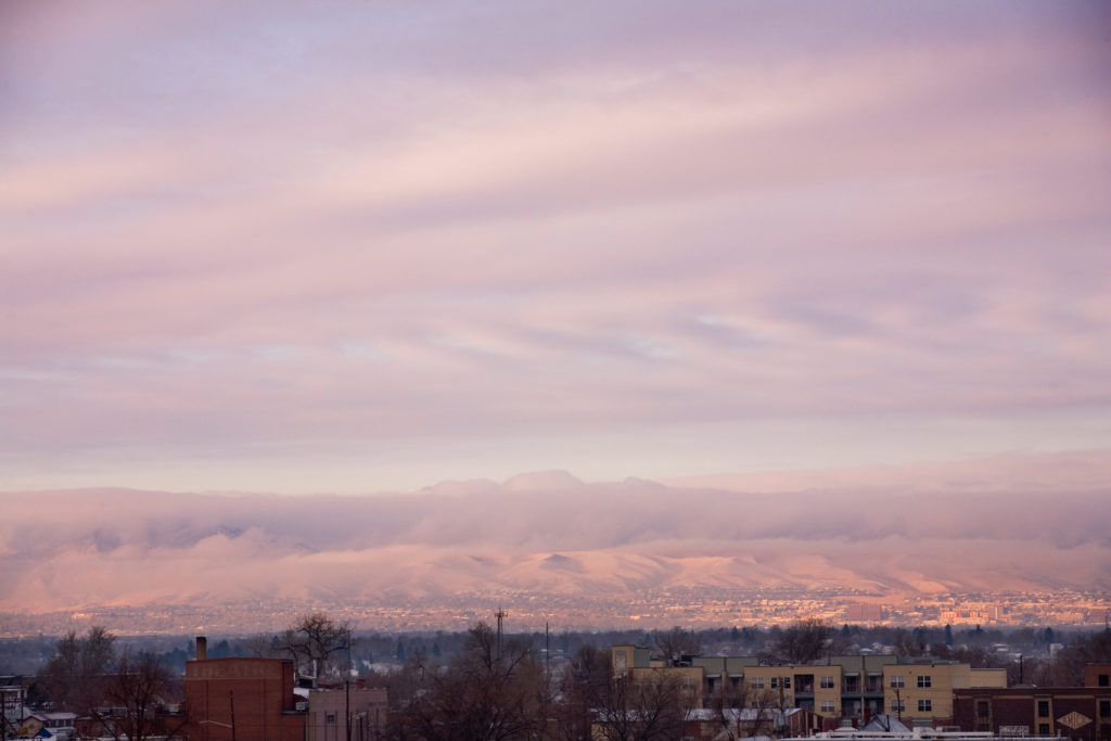 Mount Evans sunrise - December 17,, 2010