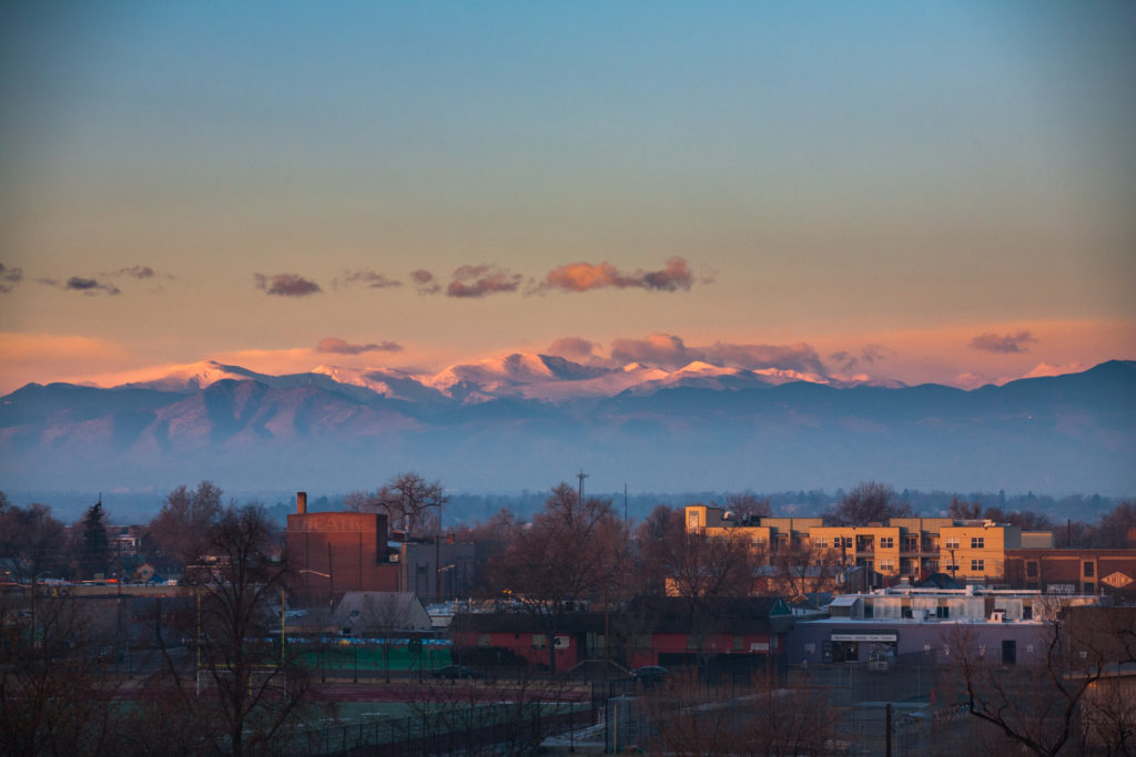 Mount Evans sunrise - December 23, 2010