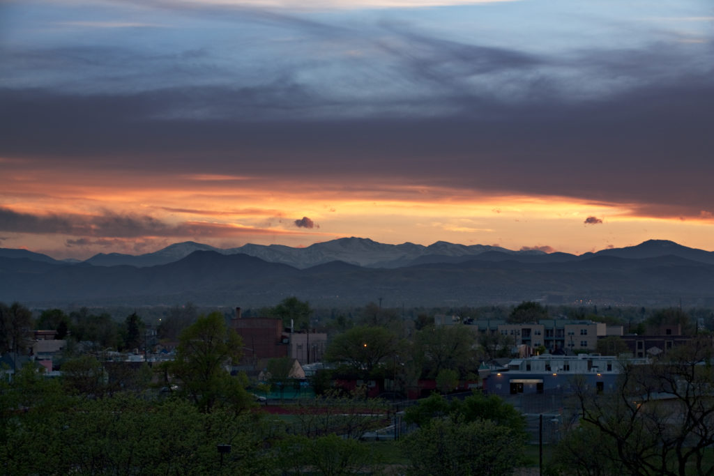 Mount Evans sunset - May 8, 2011