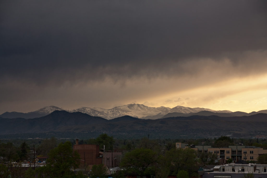 Mount Evans sunset - May 10, 2011