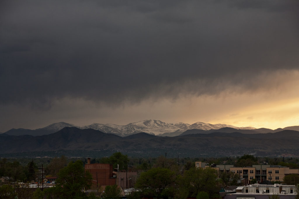 Mount Evans sunset - May 10, 2011