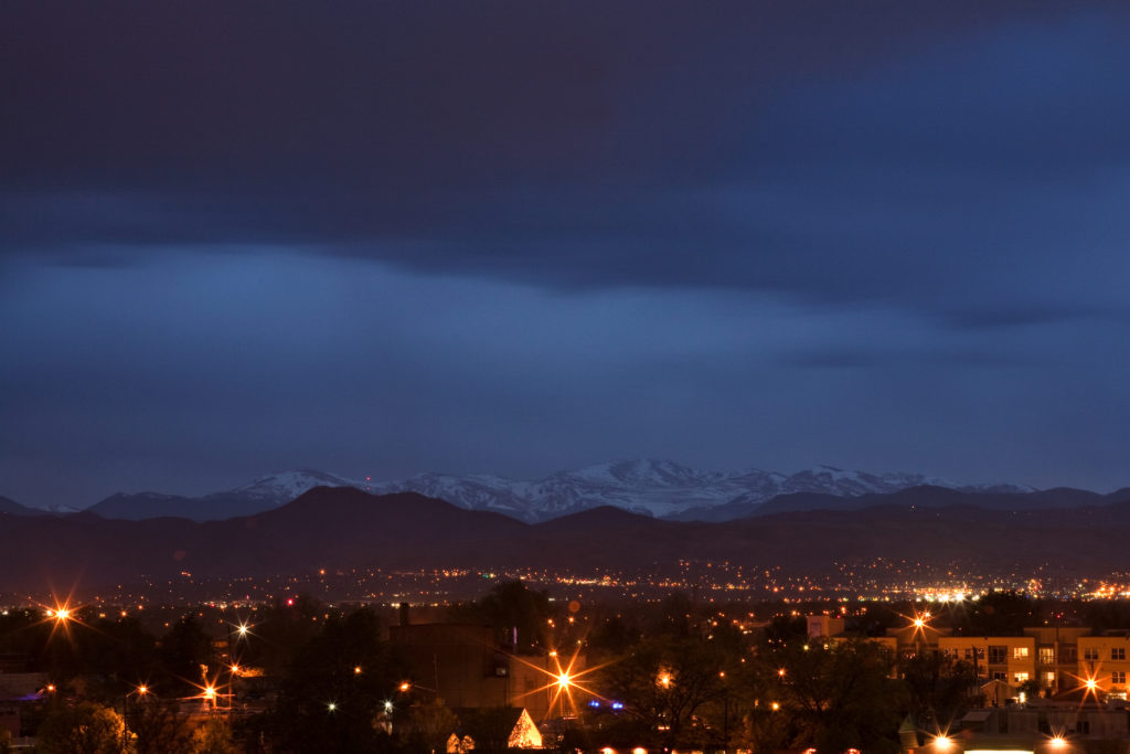 Mount Evans at night - May 10, 2011