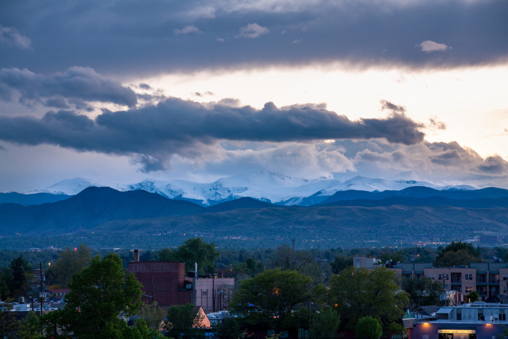 Mount Evans sunset - May 20, 2011