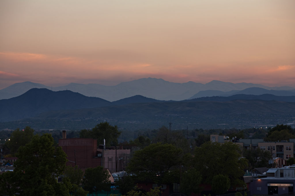 Mount Evans sunset - May 25, 2011