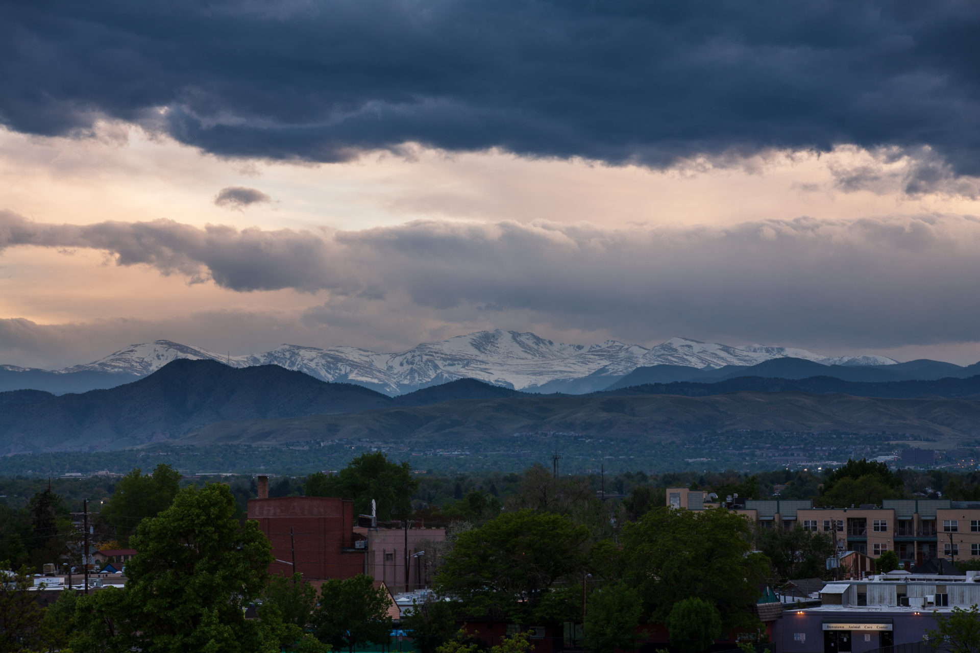 Mount Evans sunset - May 27, 2011