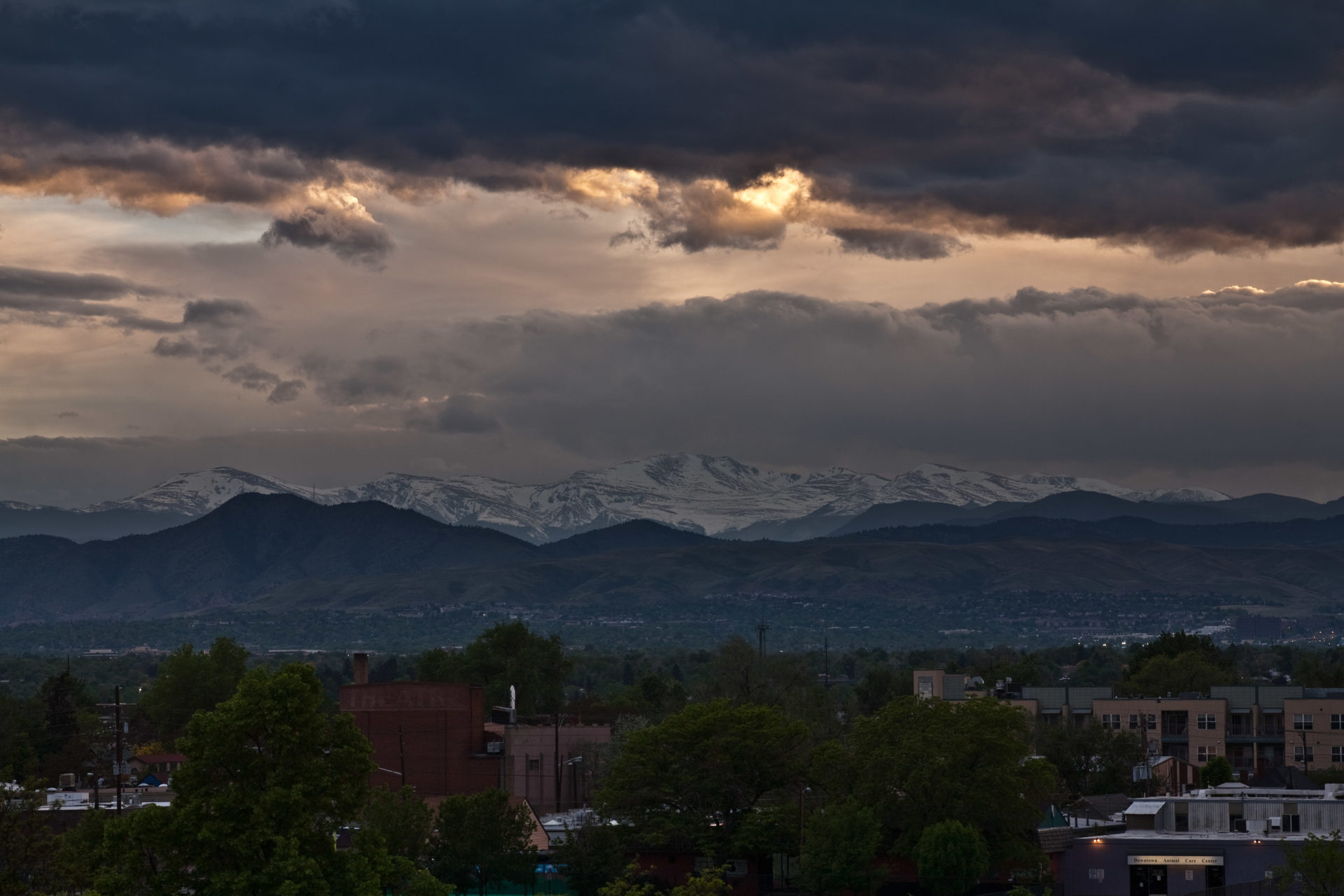 Mount Evans sunset - May 27, 2011