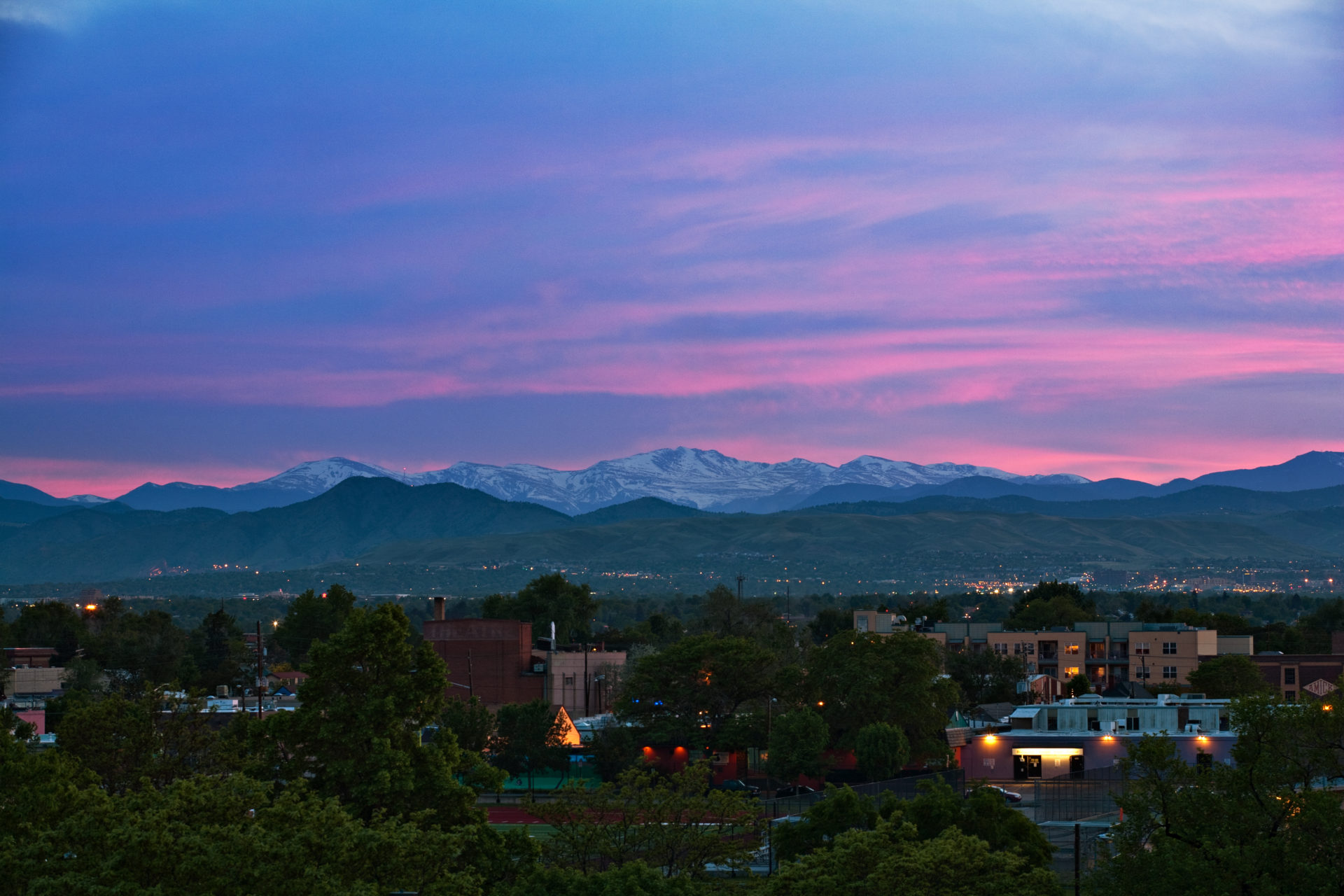 Mount Evans sunset - May 31, 2011