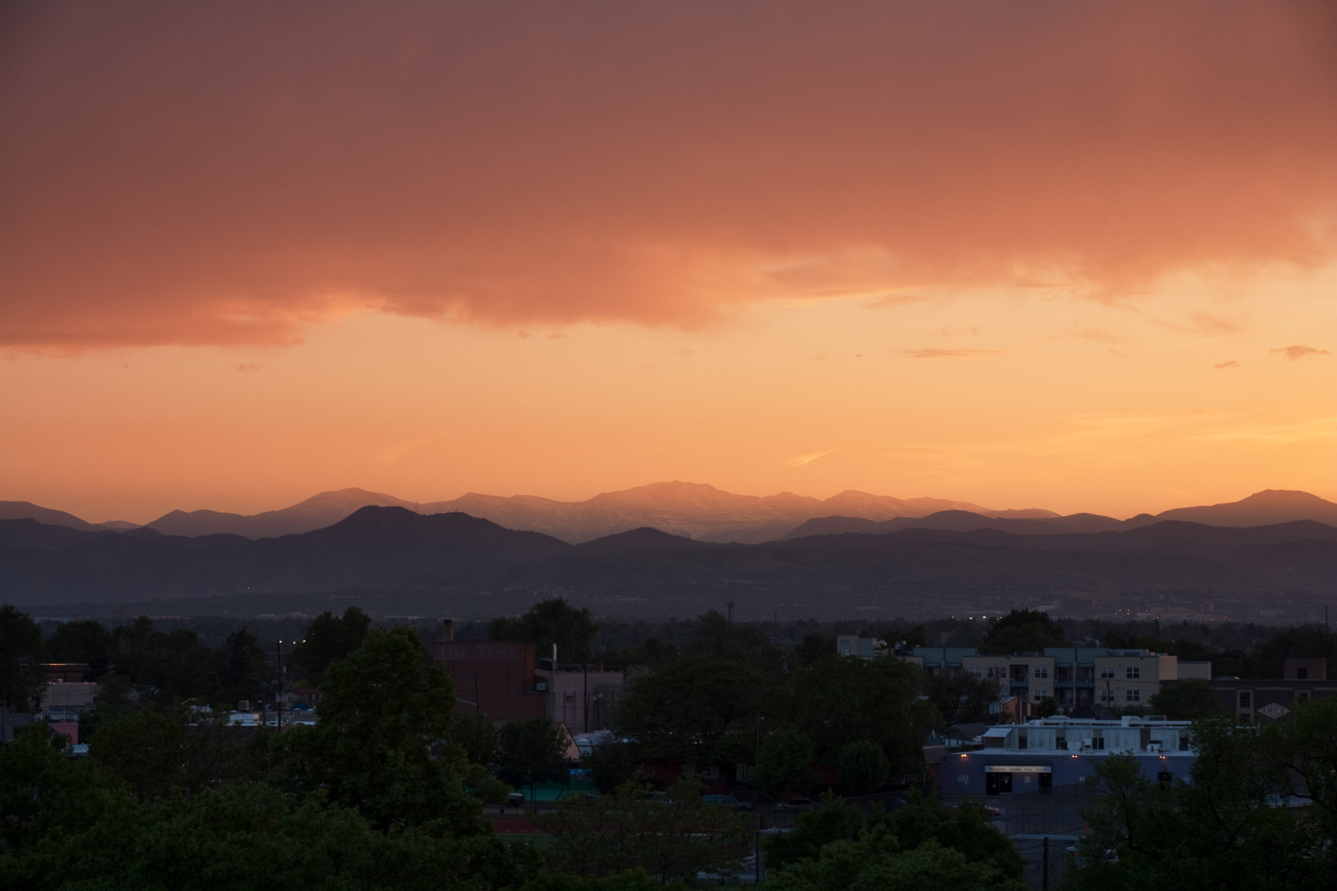 Mount Evans sunset - June 3, 2011