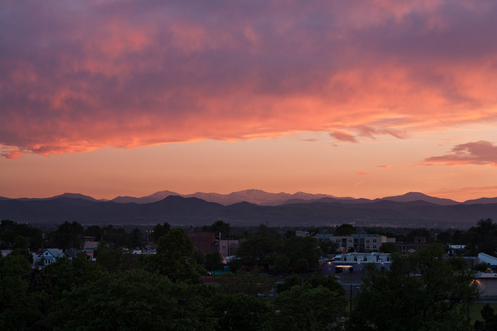 Mount Evans sunset - June 3, 2011