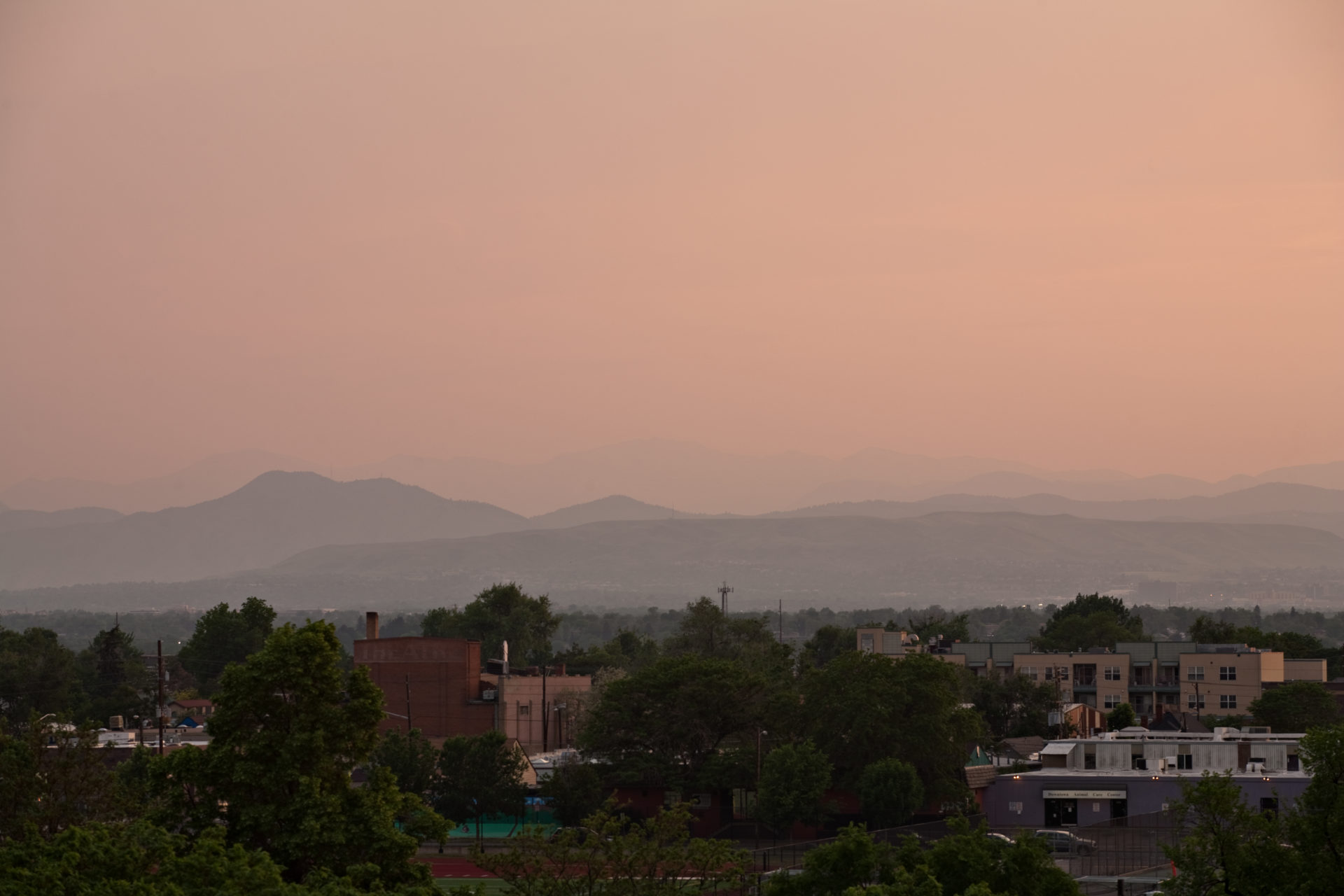Mount Evans sunset - June 5, 2011