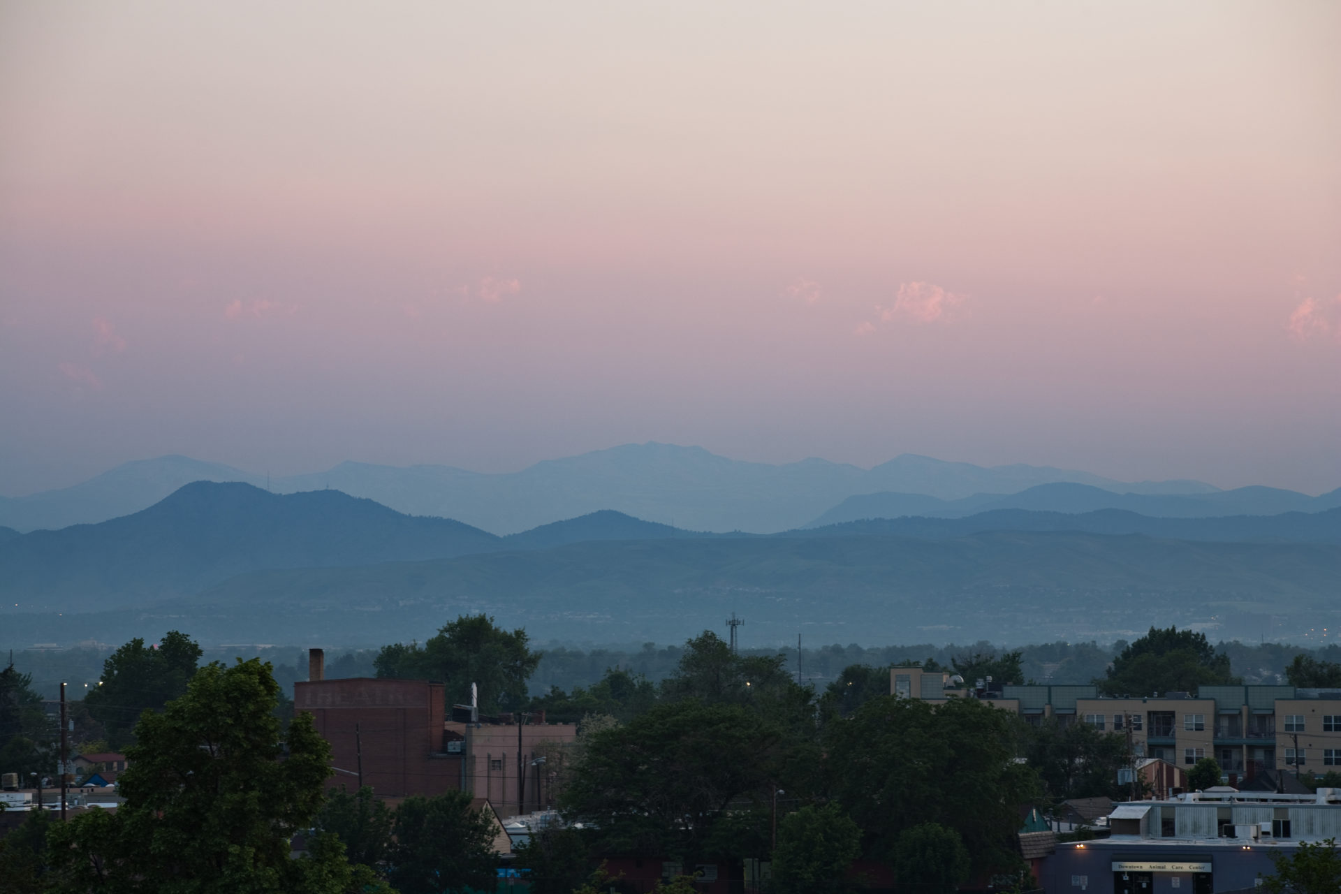 Mount Evans sunset - June 6, 2011