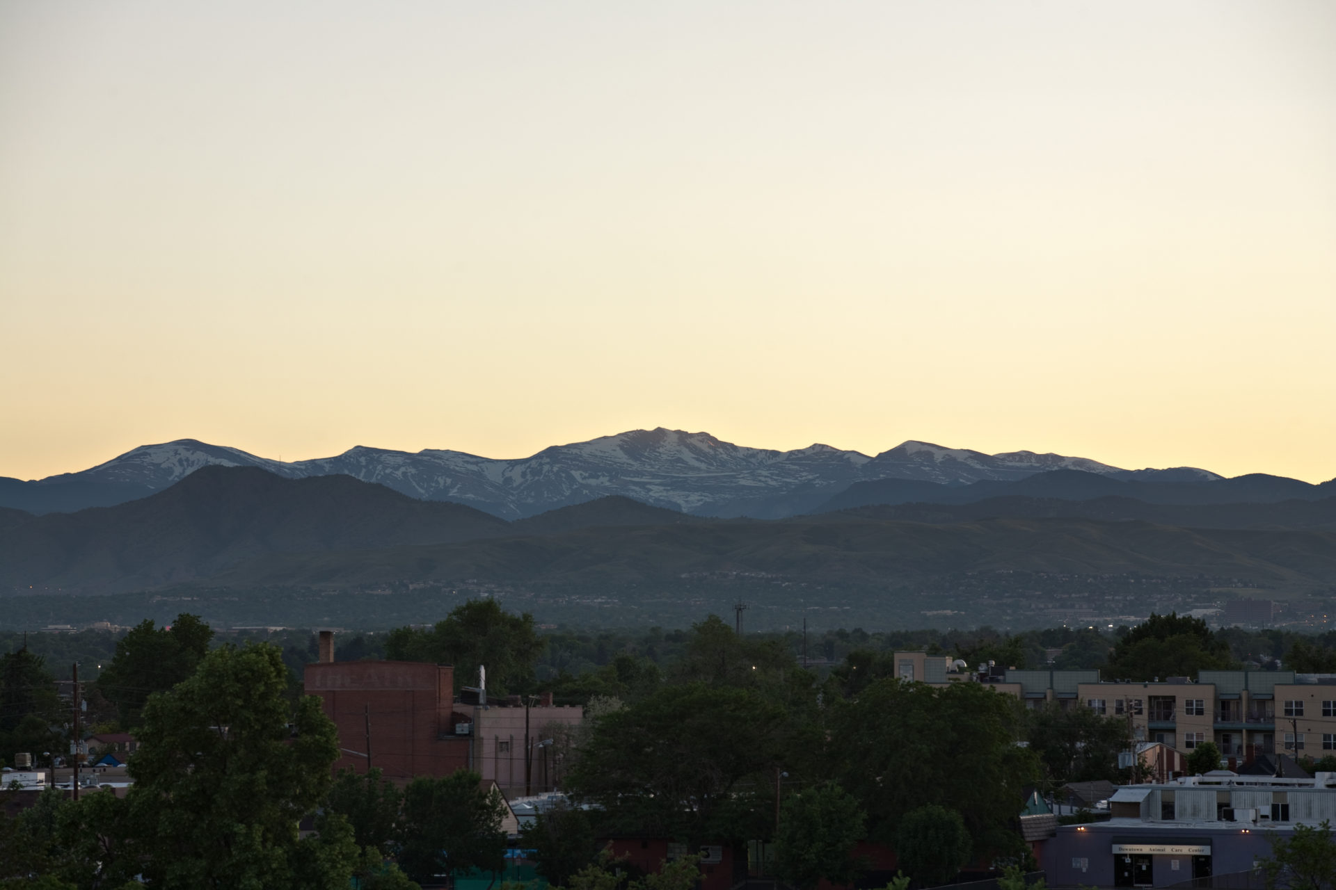 Mount Evans sunset - June 7, 2011