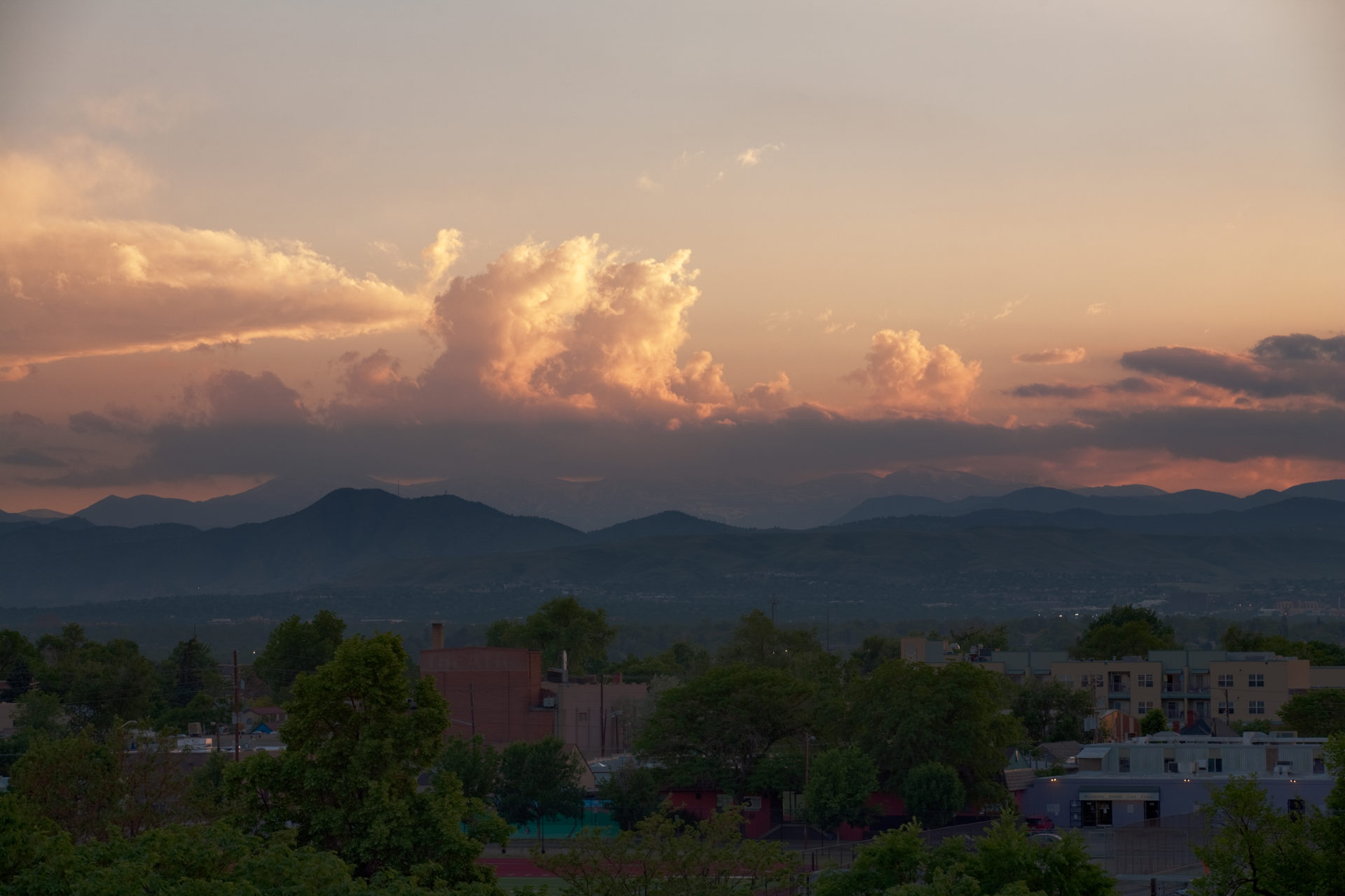 Mount Evans sunset - June 10, 2011