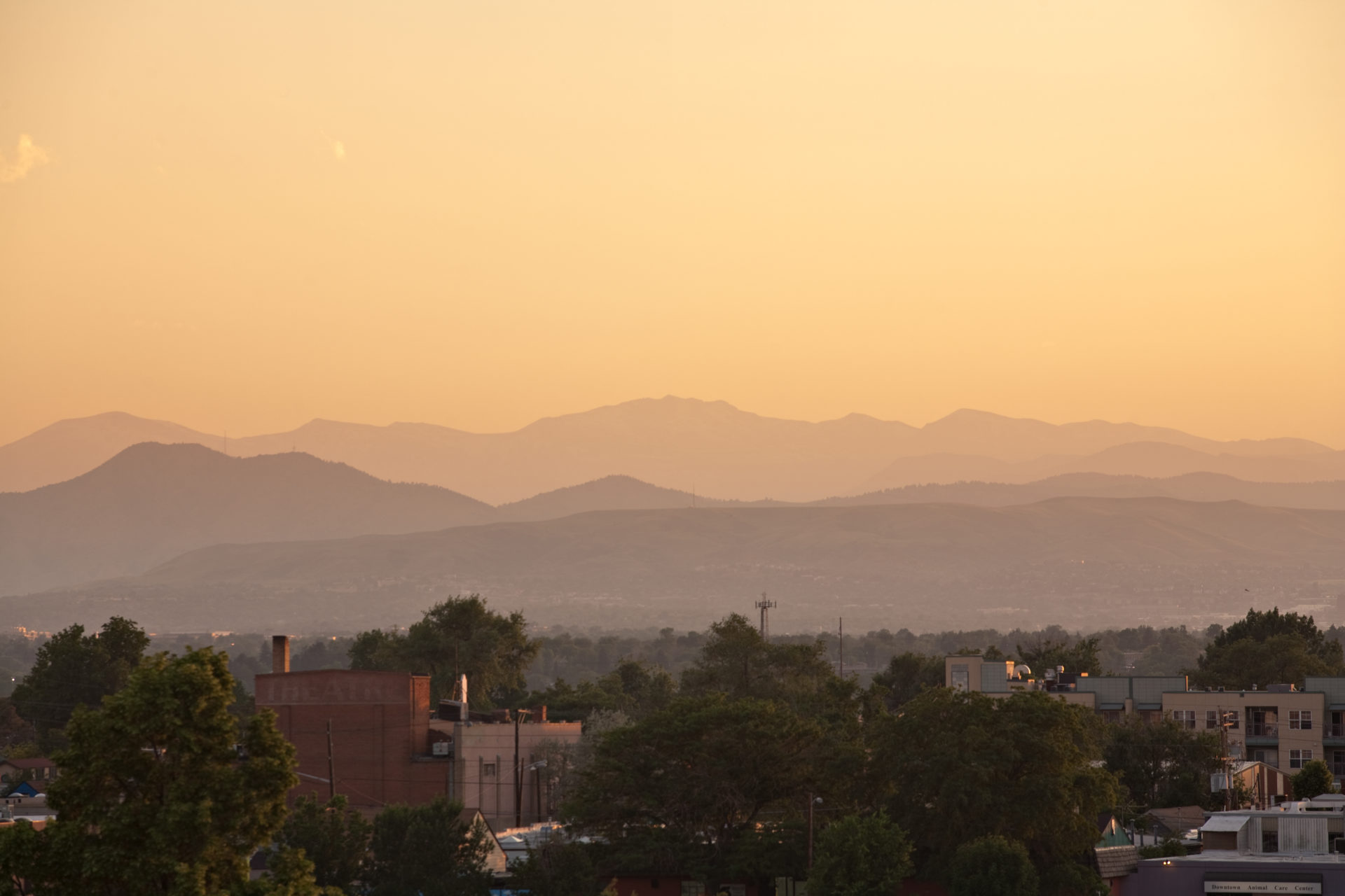 Mount Evans sunset - June 11, 2011