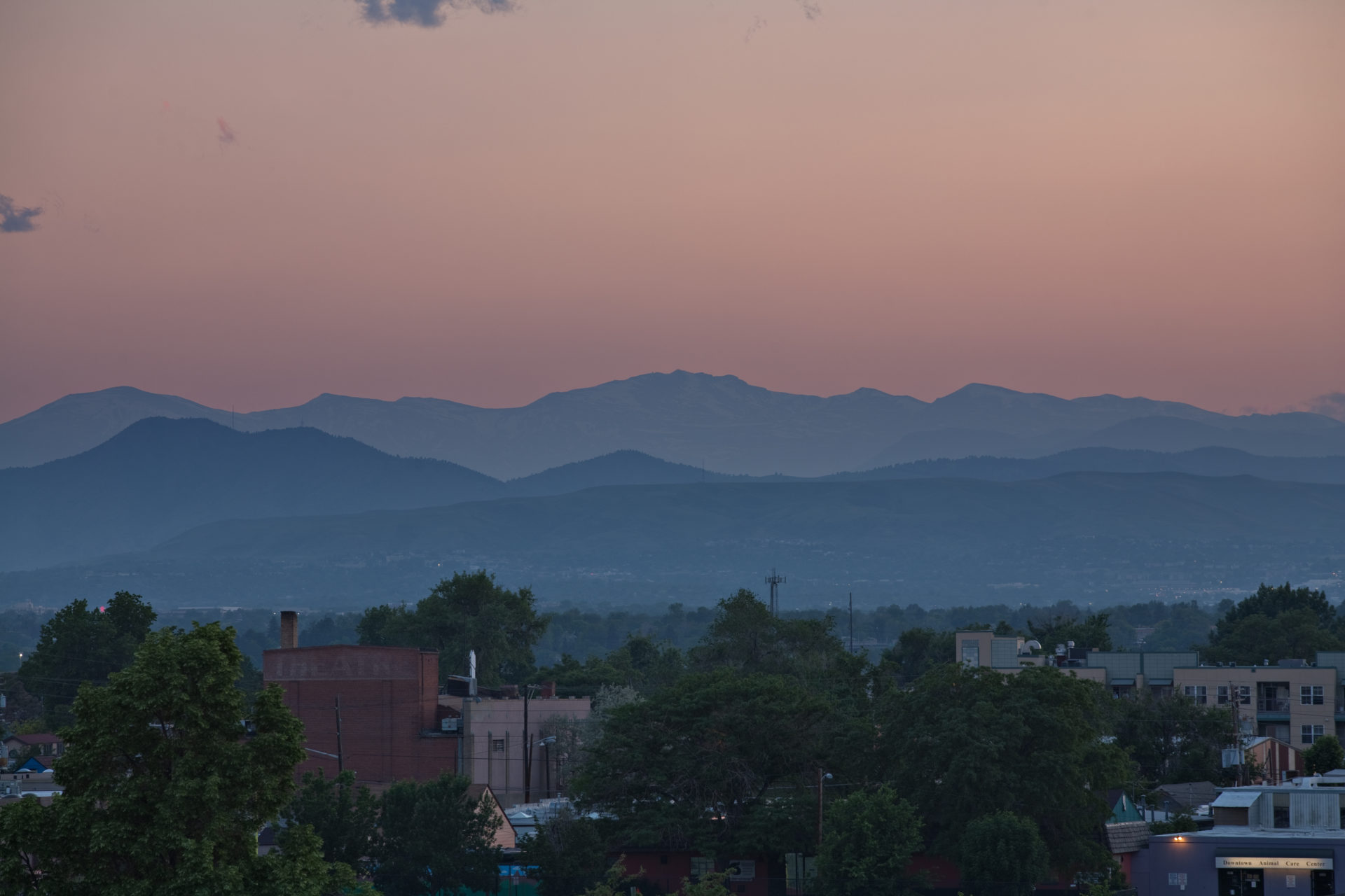 Mount Evans sunset - June 11, 2011
