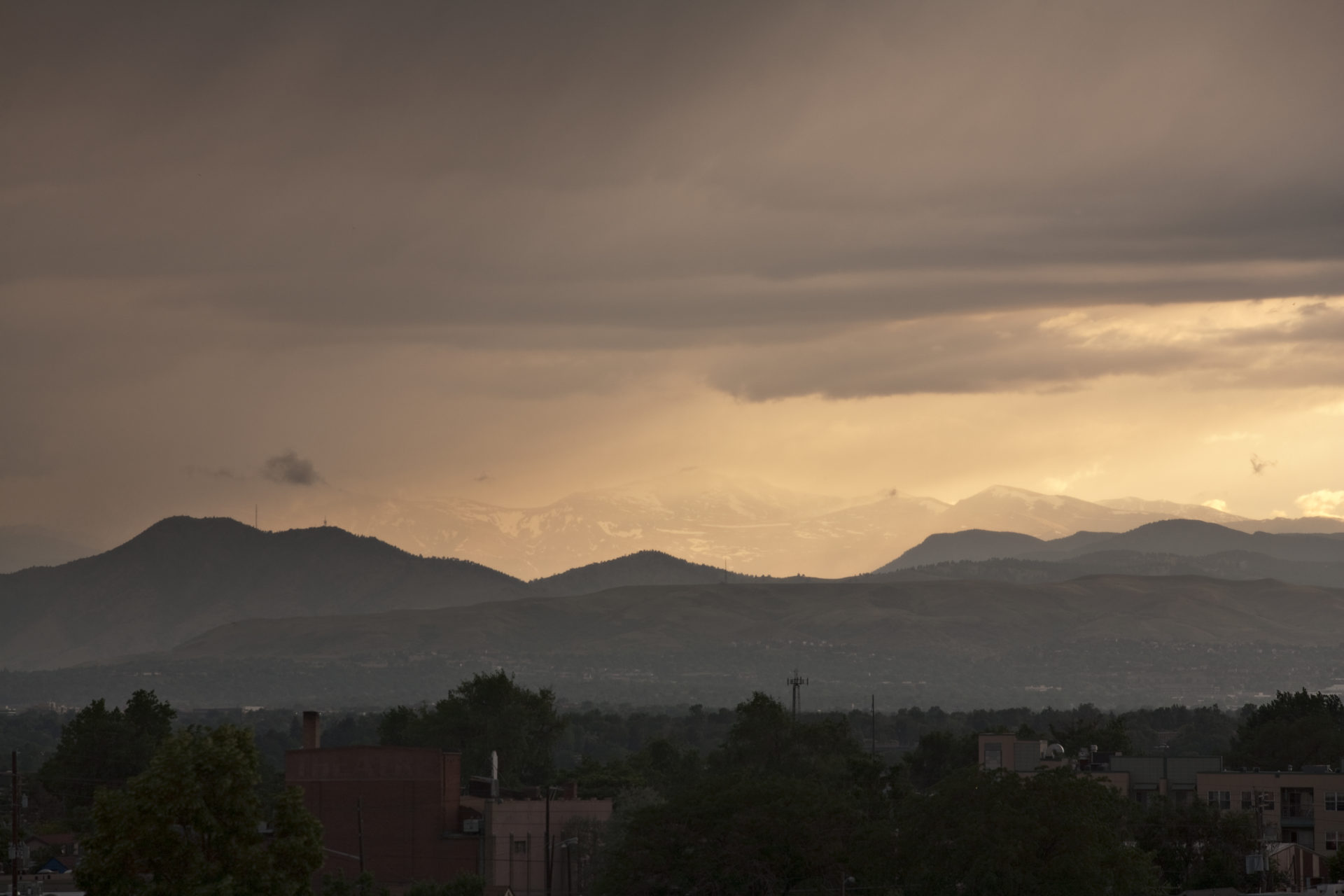 Mount Evans sunset - June 19, 2011